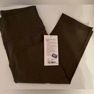 NWT Lululemon Wunder Under HR 1/2 Tight SAGE Sz 10